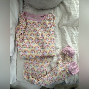 Little Sleepies pastel Rainbow Kids Pajamas